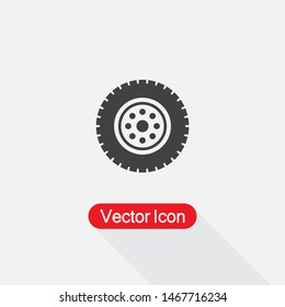 Car Wheels Icon Vector Illustration Eps10