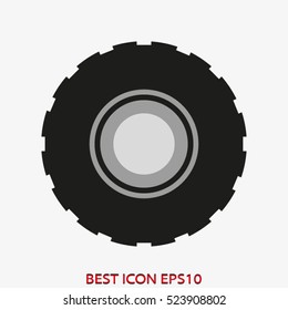 car wheels, service, vector icon, eps10