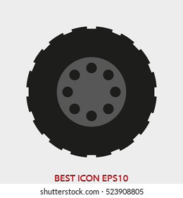 car wheels, service, vector icon, eps10