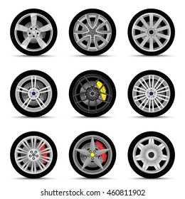 car wheels set