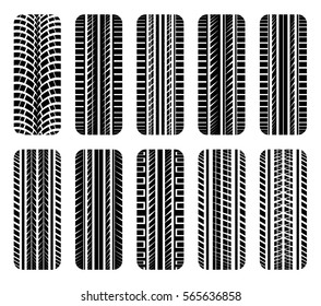 Car wheels and tires. Vector set.