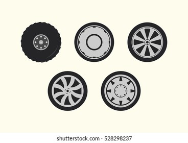 car wheels vector
