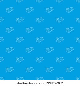 Car with wifi sign pattern vector seamless blue repeat for any use