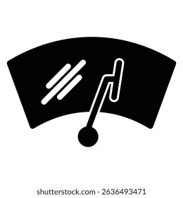 car windscreen icon Flat outline fill black and white