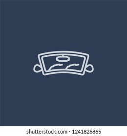 car windscreen icon. car windscreen linear design concept from Car parts collection. Simple element vector illustration on dark blue background.