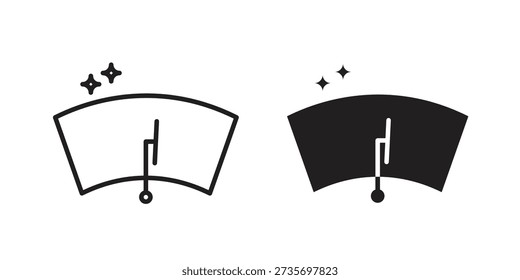 car windscreen icon pictogram template, Simple outline and filled style.