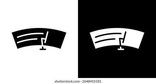 car windscreen icon symbol collection. Flat vector stock illustration.