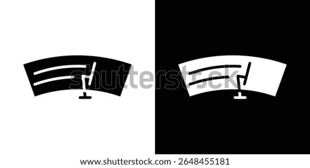car windscreen icon symbol collection. Flat vector stock illustration.