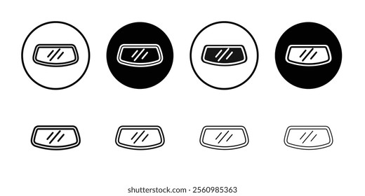 car windscreen icon Symbol mark in filled style