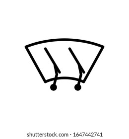 Car Windscreen Wiper Icon Vector