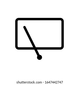 Car windscreen wiper icon vector