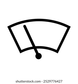 Car Windscreen Wiper Sign Symbol. Rain Windscreen. Vector Illustration. 