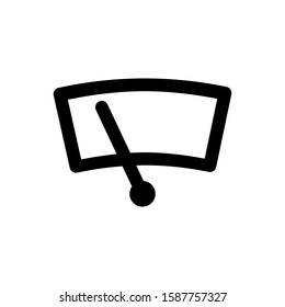 Car Windshield Wiper Icon In Line Style