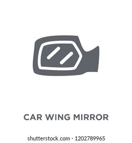car wing mirror icon. car wing mirror design concept from Car parts collection. Simple element vector illustration on white background.