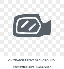 car wing mirror icon. car wing mirror design concept from Car parts collection. Simple element vector illustration on transparent background.