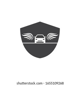 car wings icon vector illustration design template