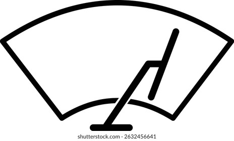 Car wiper icon. wiper car clean icon in trendy outline style design. Vector illustration isolated on white background.
