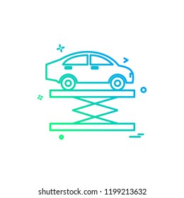 Car Workshop icon design vector 