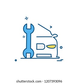 Car Workshop icon design vector 