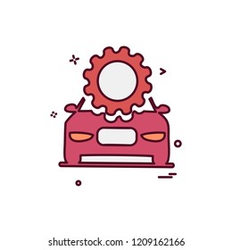 Car Workshop icon design vector 