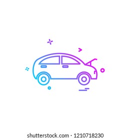 Car Workshop icon design vector 