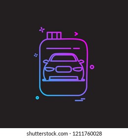 Car Workshop icon design vector 