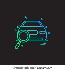 Car Workshop icon design vector 