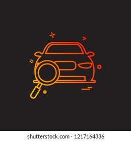 Car Workshop icon design vector 