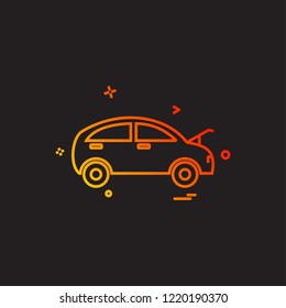 Car Workshop icon design vector 