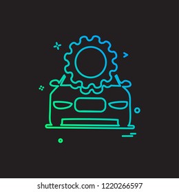 Car Workshop icon design vector 