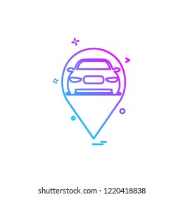 Car Workshop icon design vector 