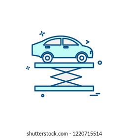 Car Workshop icon design vector 