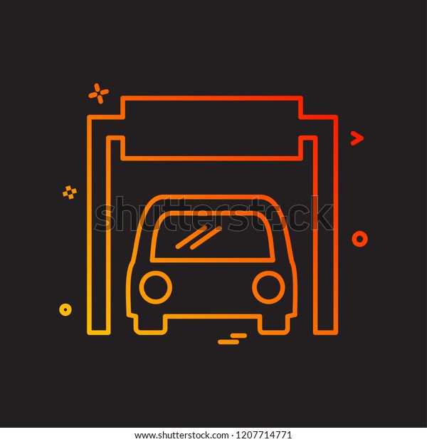 Car workshop icon design\
vector