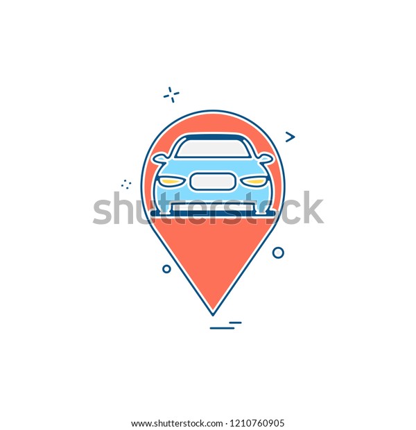 Car Workshop icon design\
vector 