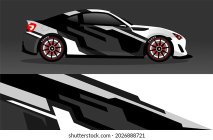 car wrap abstract racing graphic background for vinyl wrap and stickers