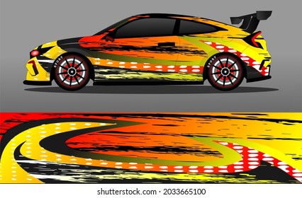 car wrap abstract racing graphic background for vinyl wrap and stickers