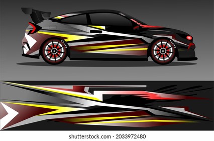 car wrap abstract racing graphic background for vinyl wrap and stickers
