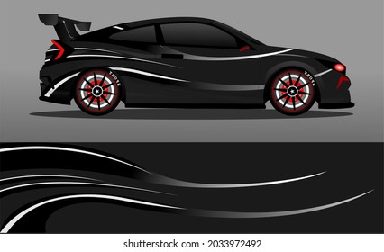 car wrap abstract racing graphic background for vinyl wrap and stickers