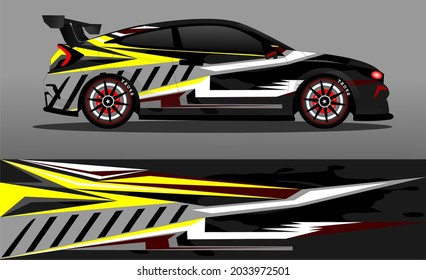 car wrap abstract racing graphic background for vinyl wrap and stickers