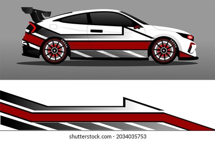 car wrap abstract racing graphic background for vinyl wrap and stickers
