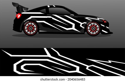 car wrap abstract racing graphic background for vinyl wrap and stickers