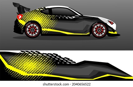 car wrap abstract racing graphic background for vinyl wrap and stickers