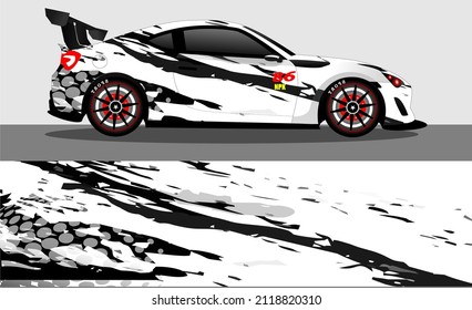car wrap abstract racing graphic background for vinyl wrap and stickers