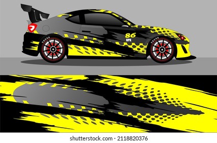 car wrap abstract racing graphic background for vinyl wrap and stickers