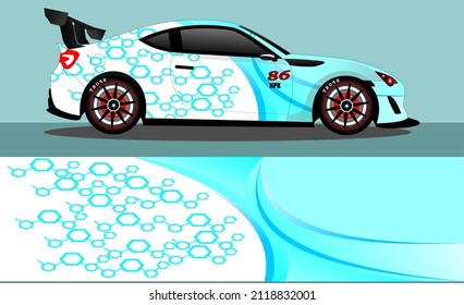 car wrap abstract racing graphic background for vinyl wrap and stickers