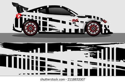 car wrap abstract racing graphic background for vinyl wrap and stickers