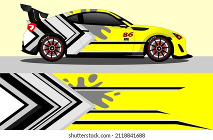 car wrap abstract racing graphic background for vinyl wrap and stickers