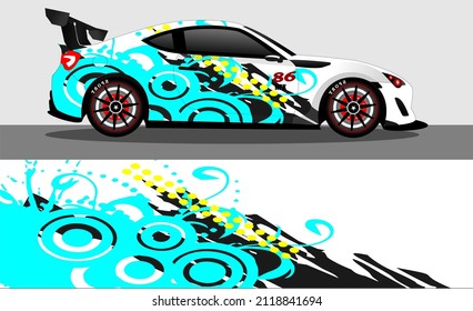 car wrap abstract racing graphic background for vinyl wrap and stickers