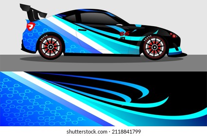 car wrap abstract racing graphic background for vinyl wrap and stickers