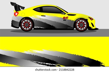car wrap abstract racing graphic background for vinyl wrap and stickers